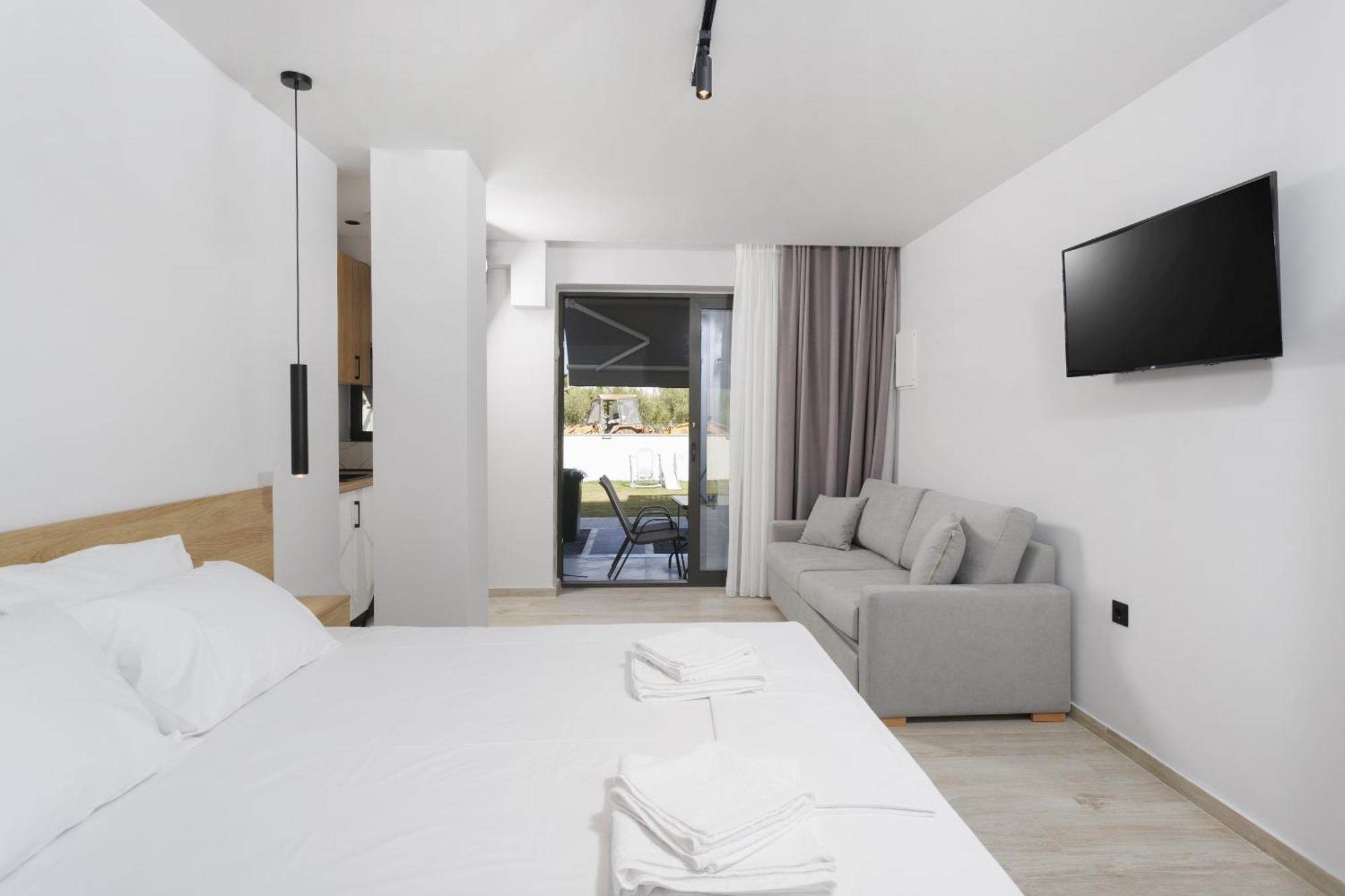 Rigas Boutique Rooms Pefkochori Esterno foto